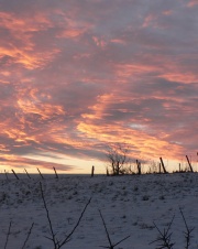 Winterlandschaft, Sonnenuntergang